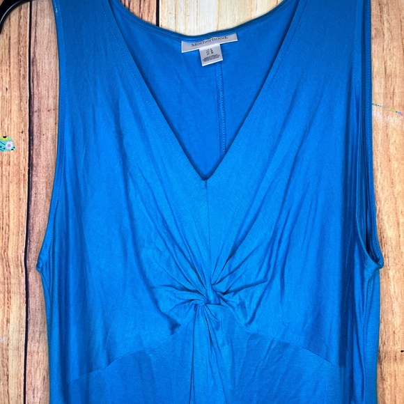Motherhood Maternity Size Large Blue Sleeveless Dress - Picture 5 of 10